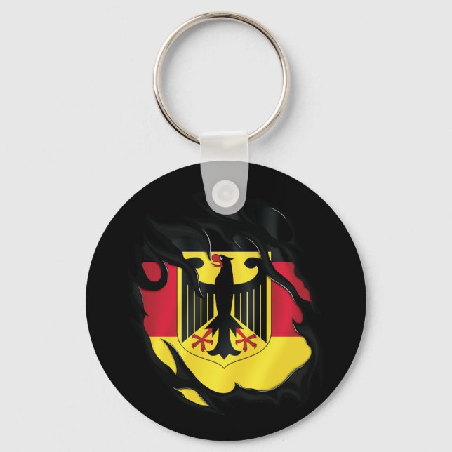 Chaveiro Alemanha Ripped Flag (Frente)