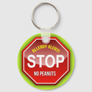 Chaveiro Alerta da alergia: Nenhum amendoim satisfaz!