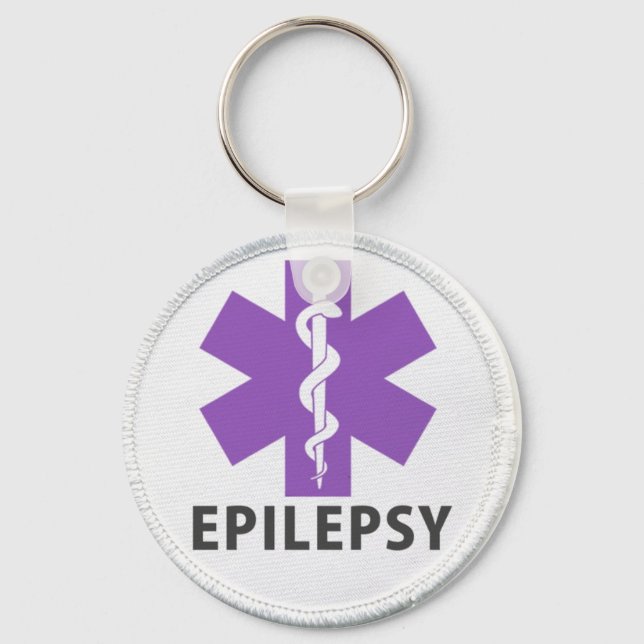 Chaveiro Alerta de epilepsia (Frente)
