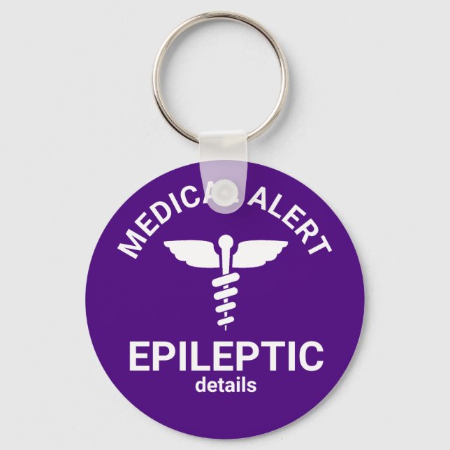 Chaveiro Alerta médico epiléptico (Frente)