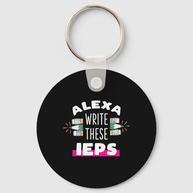 Chaveiro Alexa Escreva Meu Iep Presente Engraçado De Profes (Frente)