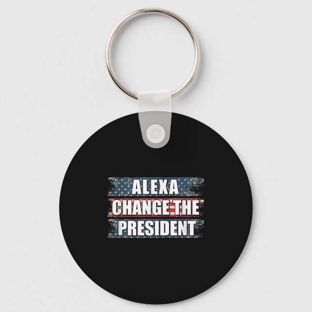 Chaveiro Alexa Muda O Presidente Engraçado Trump (Frente)
