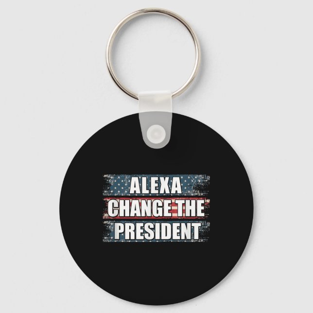 Chaveiro Alexa Muda O Presidente Engraçado Trump (Frente)