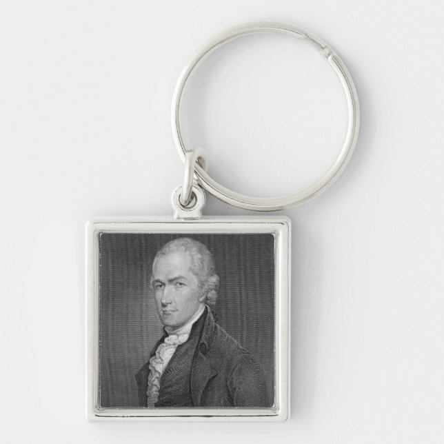 Chaveiro Alexander Hamilton (1757-1804) gravado por John (Frente)
