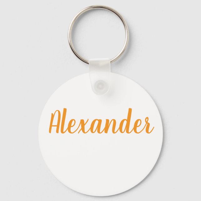 Chaveiro Alexander name Metal ring keychain (Frente)