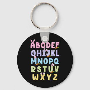 Chaveiro Alfabeto Do Dia Do felz pascoa Abcs Elemeno Para P