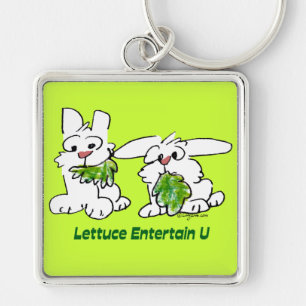 Chaveiro Alface Entertain U Cartoon Rabbits