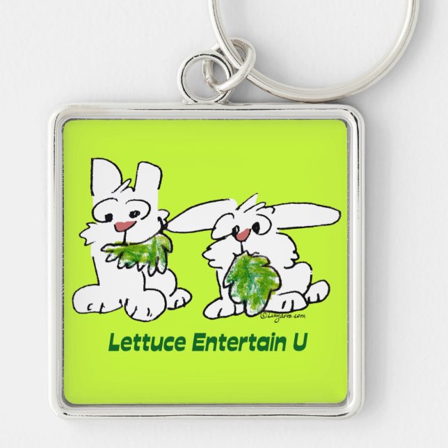 Chaveiro Alface Entertain U Cartoon Rabbits (Frente)