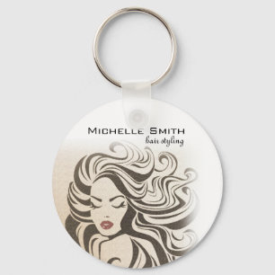 Chaveiro Alfaces-estilhaço Extensões de cabelo Curly Cabelo