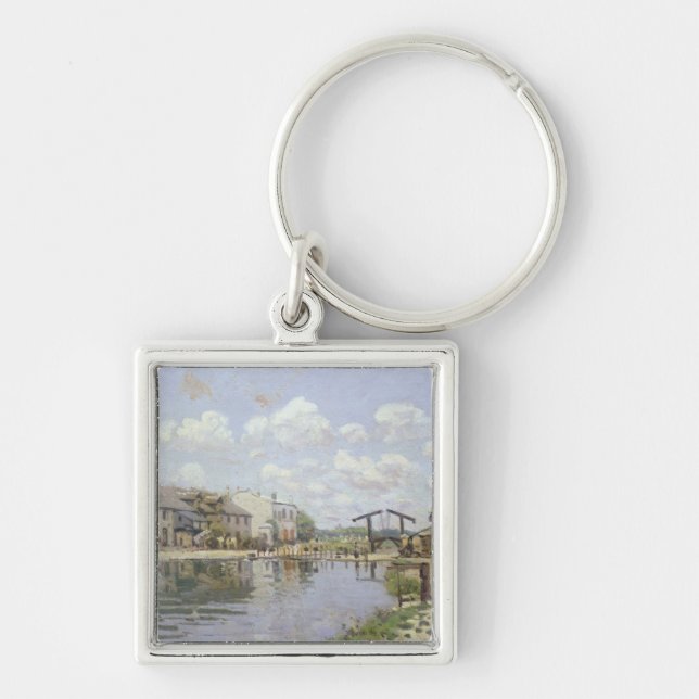 Chaveiro Alfred Sisley | o canal St Martin, Paris (Frente)