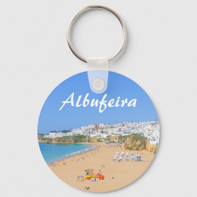 Chaveiro Algarve Albufeira Beach em Portugal Souvenir (Frente)