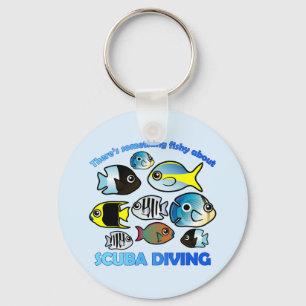 Chaveiro Algo Fishy Sobre Scuba