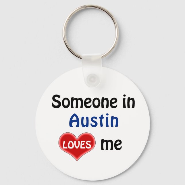 Chaveiro Alguém em Austin me ama (Frente)