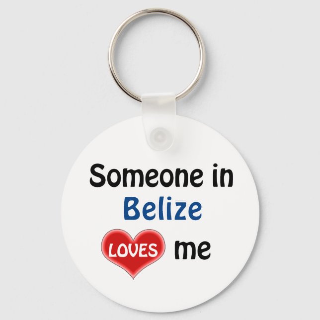 Chaveiro Alguém em Belize me ama (Frente)
