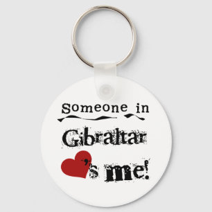 Chaveiro Alguém em Gibraltar ama-me