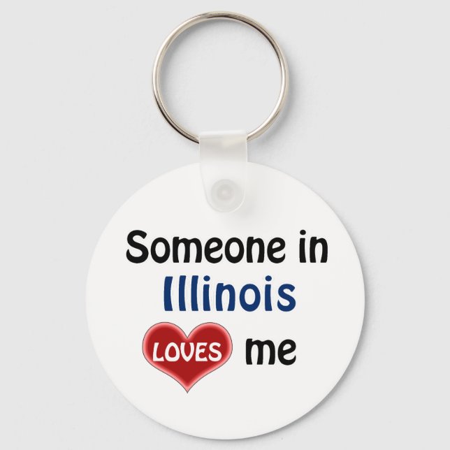 Chaveiro Alguém em Illinois me ama (Frente)