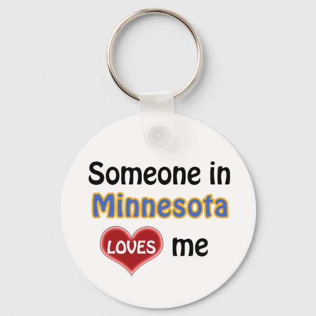 Chaveiro Alguém em Minnesota me ama (Frente)