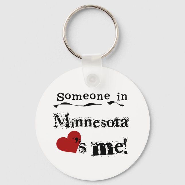 Chaveiro Alguém Em Minnesota Me Ama (Frente)