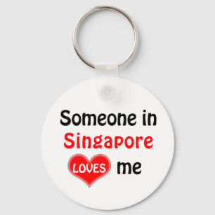 Chaveiro Alguém em Singapura me ama