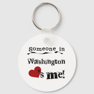 Chaveiro Alguém em Washington ama-me
