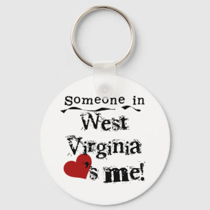 Chaveiro Alguém em West Virginia ama-me