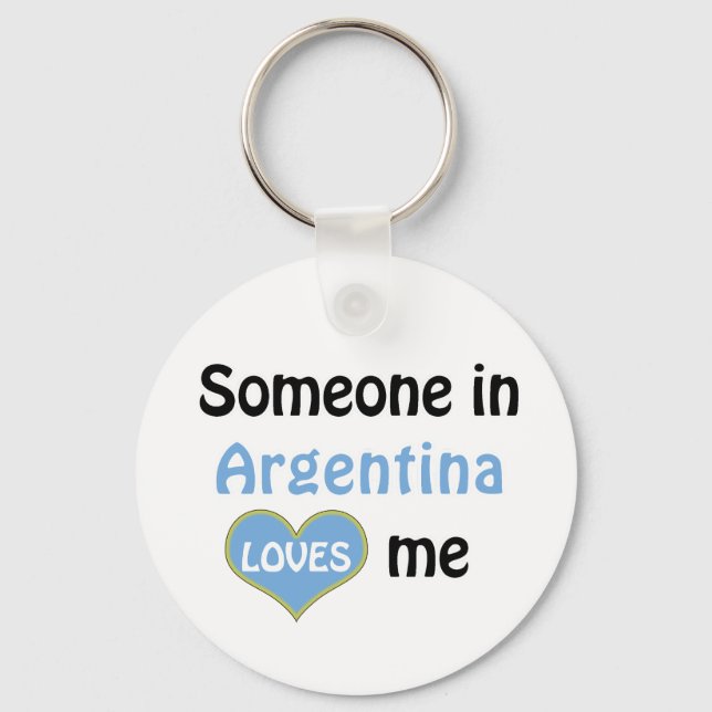 Chaveiro Alguém na Argentina me ama (Frente)