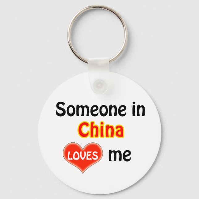 Chaveiro Alguém na China me ama (Frente)