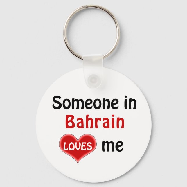 Chaveiro Alguém no Bahrein me ama (Frente)