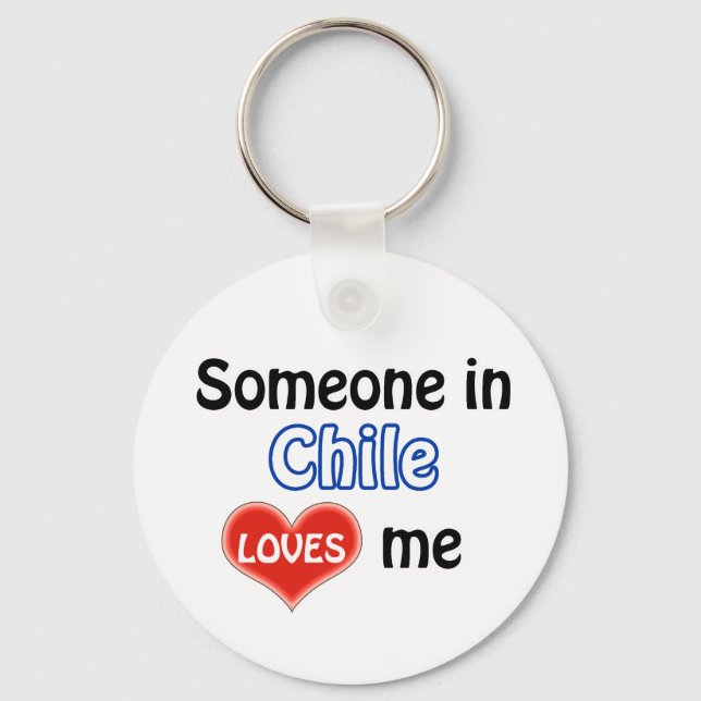 Chaveiro Alguém no Chile me ama (Frente)