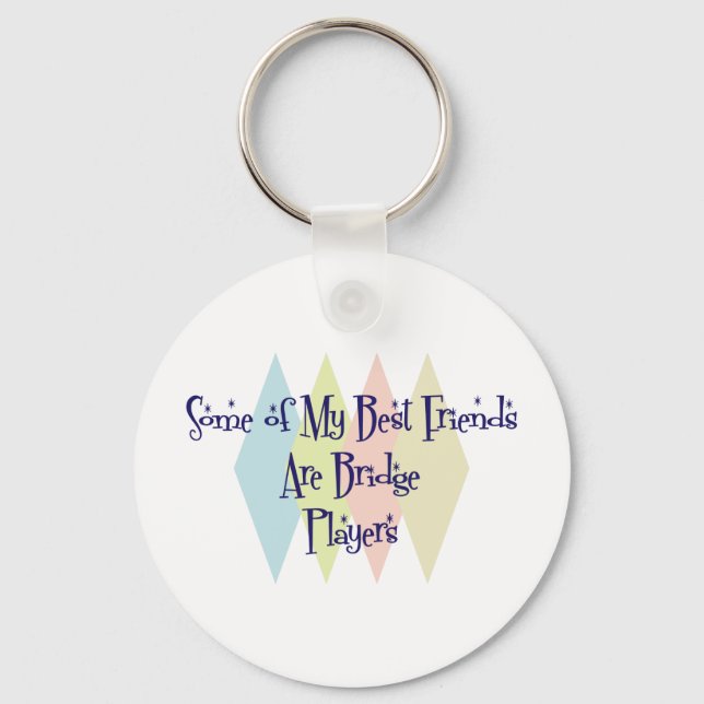 Chaveiro Alguns dos meus melhores amigos são jogadores de p (Frente)