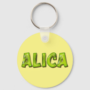 Chaveiro Alica Nome Kiwi Design Schlüsselanhänger