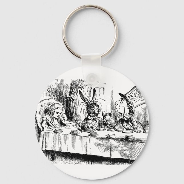 Chaveiro Alice no Mad Tea Party (Frente)