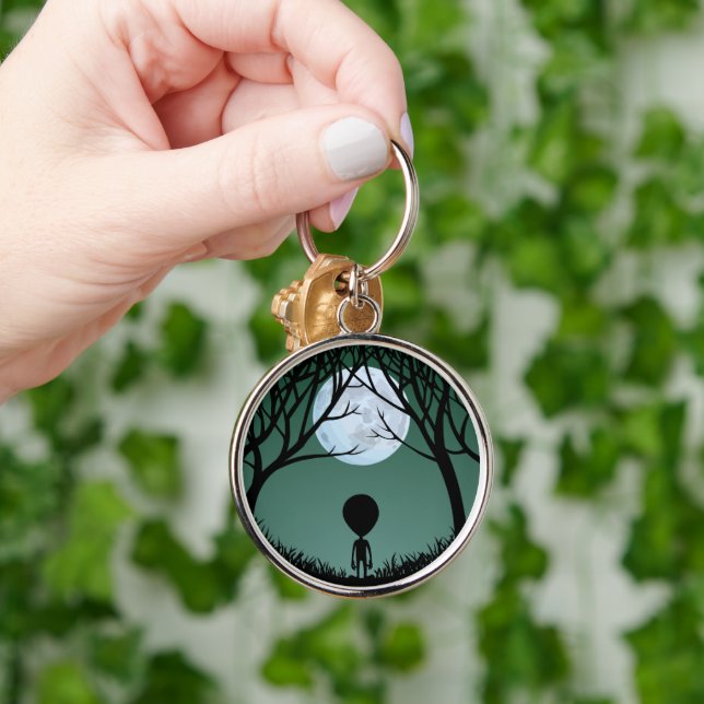 Chaveiro Alienígena Art Key Chain Gifes e Decores Extraterr (Mão)