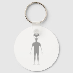 Chaveiro Alienígena de sombra Cor de fundo impresso person