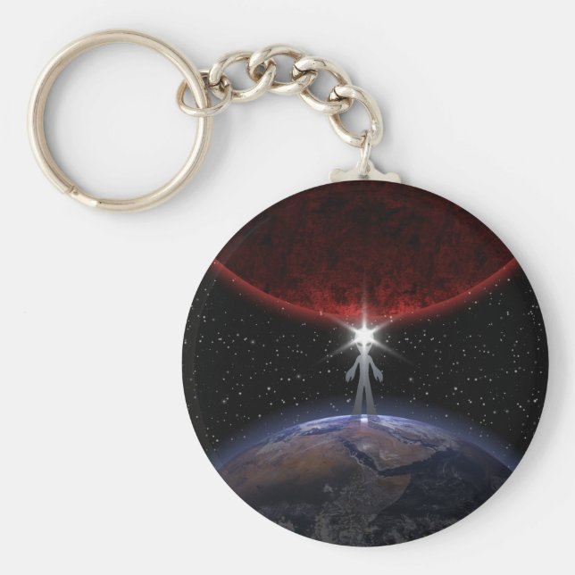 Chaveiro Alienígena Entre Os Planetas (Frente)