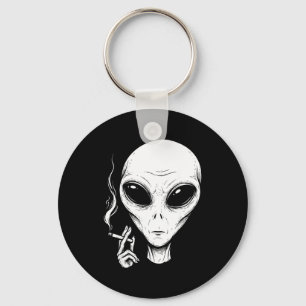 Chaveiro Alienígena fumando engraçado legal estético meme d
