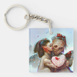 Chaveiro Alienígena Whimsical Romance