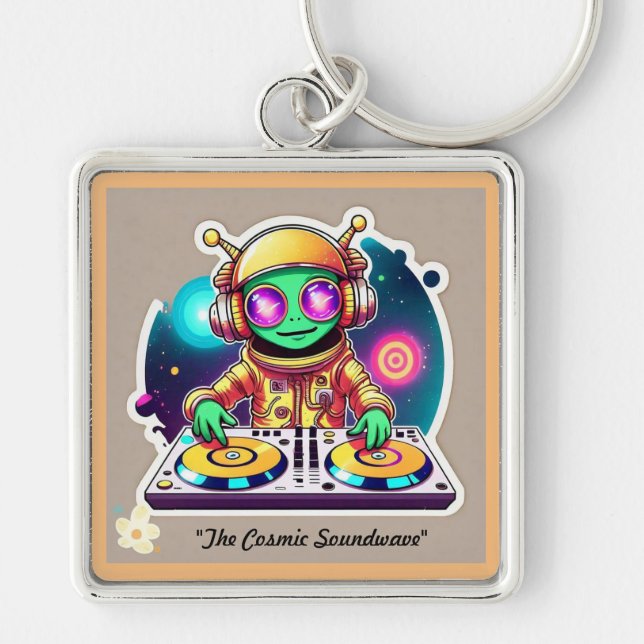 Chaveiro "Aliens DanceFloor Unem-se" (Frente)