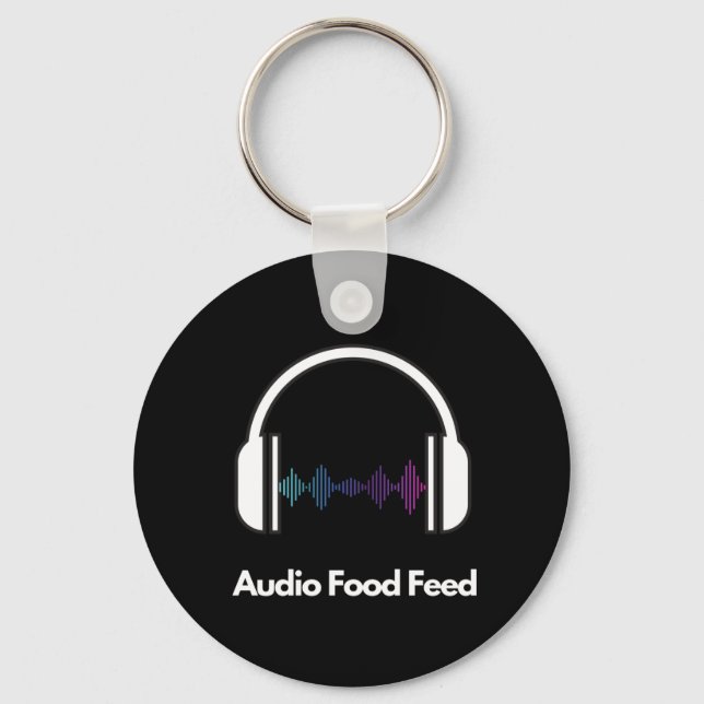 Chaveiro Alimentação de Áudio Comida  (Frente)