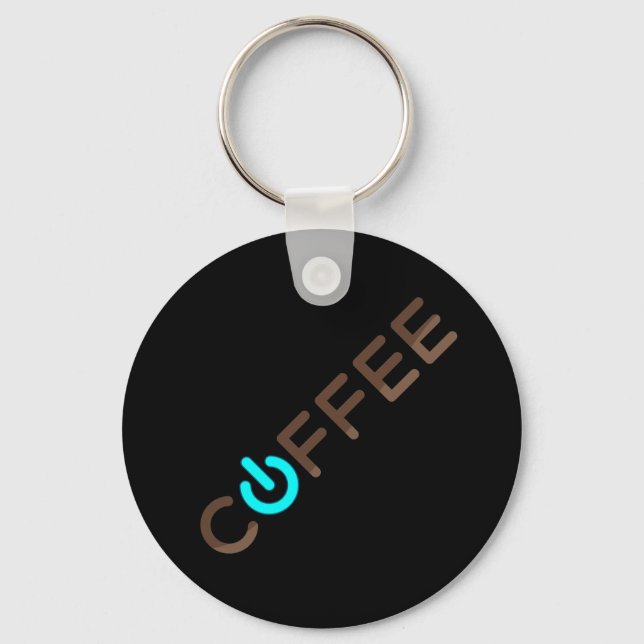 Chaveiro Alimentação do café (azul) (Frente)