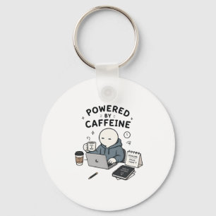 Chaveiro Alimentado Por Cafeína Piada de Trabalho Meme