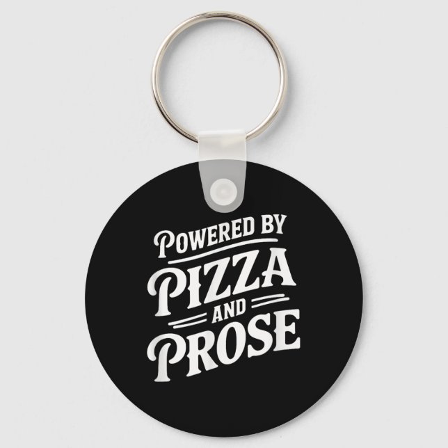 Chaveiro Alimentado Por Pizza E Prose (Frente)