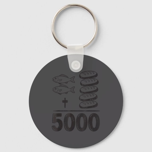 Chaveiro Alimente 5000 Milagres Jesus Matemática Cristão Di (Frente)