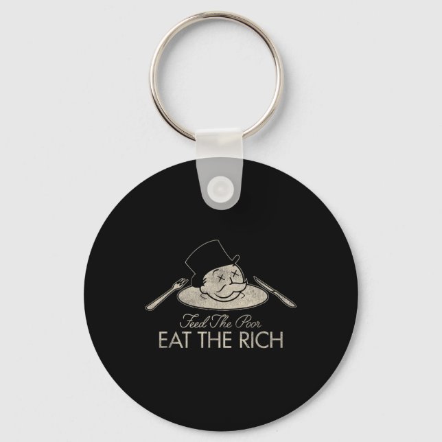 Chaveiro Alimente Os Pobres Comem Os Ricos Engraçados Dizen (Frente)