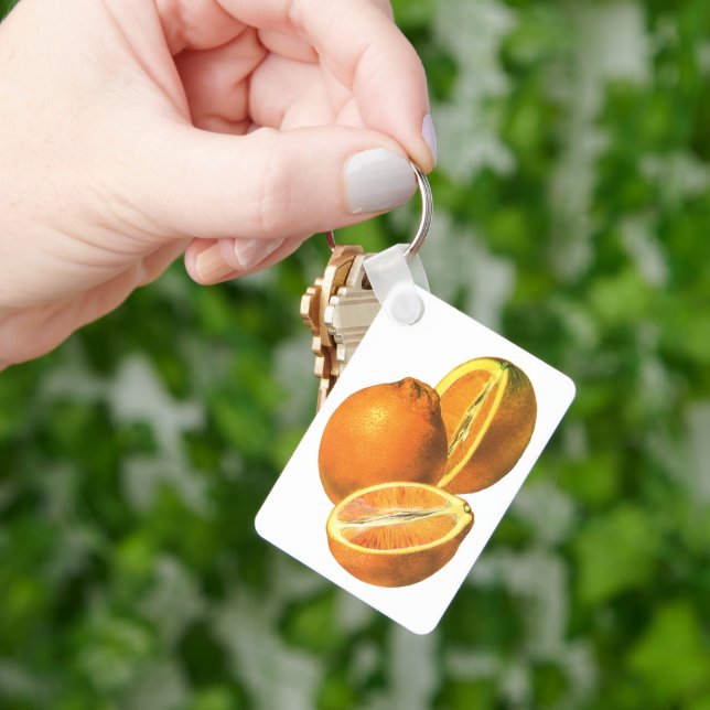 Chaveiro Alimentos Antigos, Laranjas Frescas Saudáveis Orgâ (Mão)
