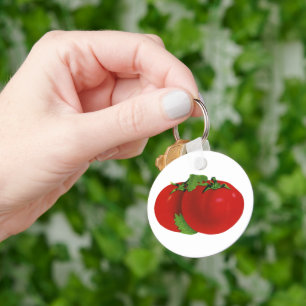 Chaveiro Alimentos Antigos, Tomate Orgânico Vermelho Maduro