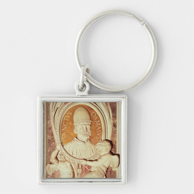 Chaveiro Alivio de Damasus mim em um pilaster do nave (Frente)