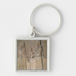 Chaveiro Alivio que descreve Sargon II e um vizier