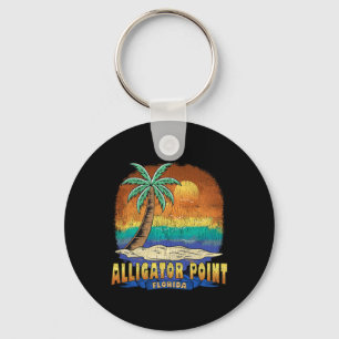 Chaveiro Alligator Point Florida Vintage afressou Souveni