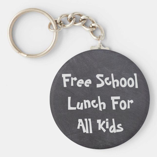Chaveiro Almoço Escolar Gratuito Para Todas As Crianças (Frente)